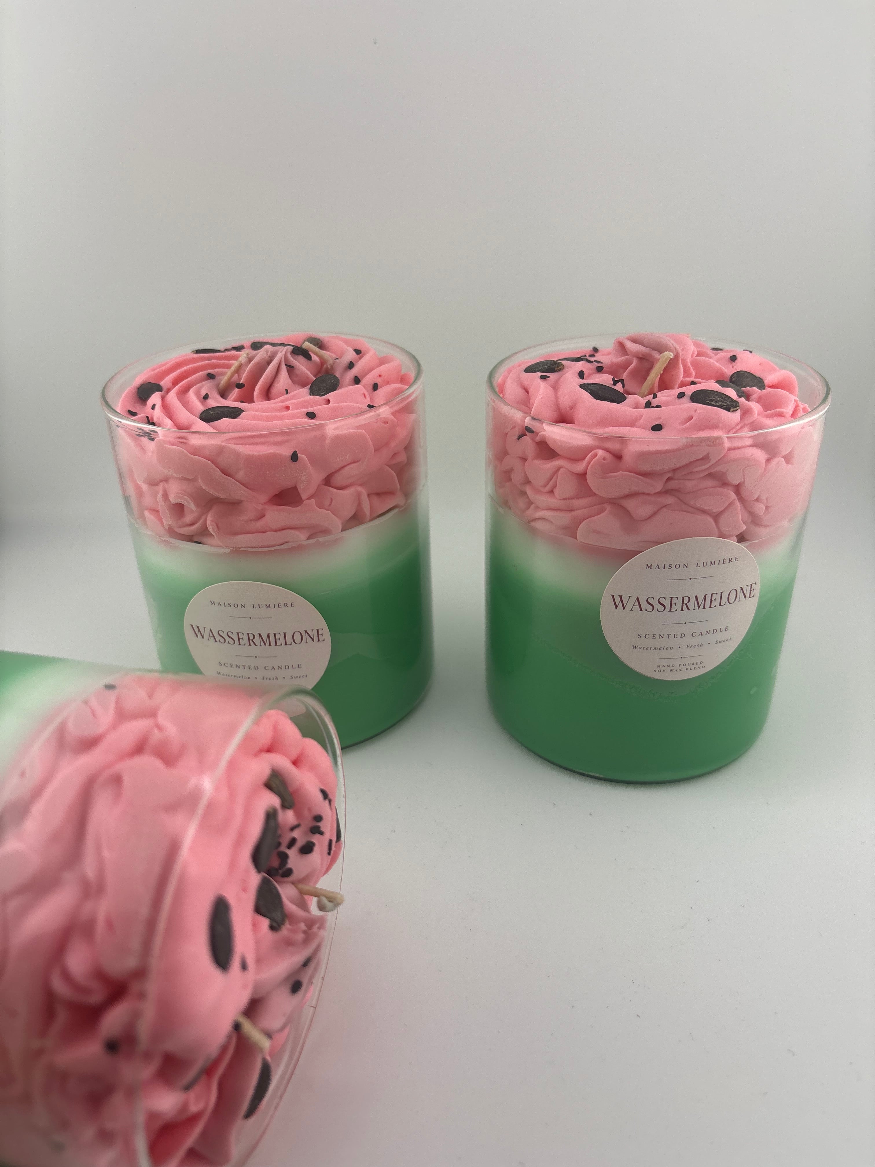 Wassermelone Kerze